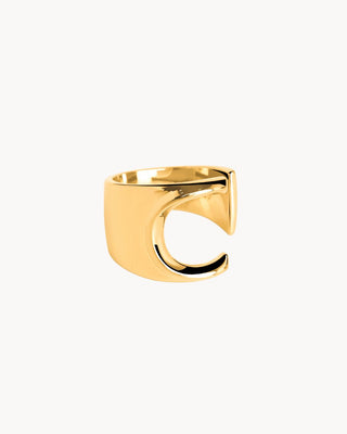 Anillo Worthy Ajustable con tu inicial