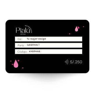 Gift Card en Joyas s/.250 - pialu